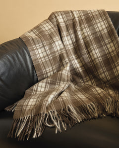 Plaid in puro cashmere a quadri