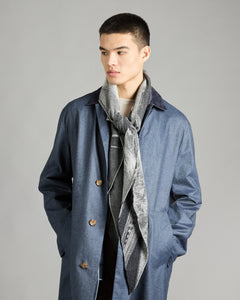 Jacquard stole shades of grey