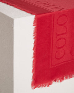 Red carré with Colombo logo 2