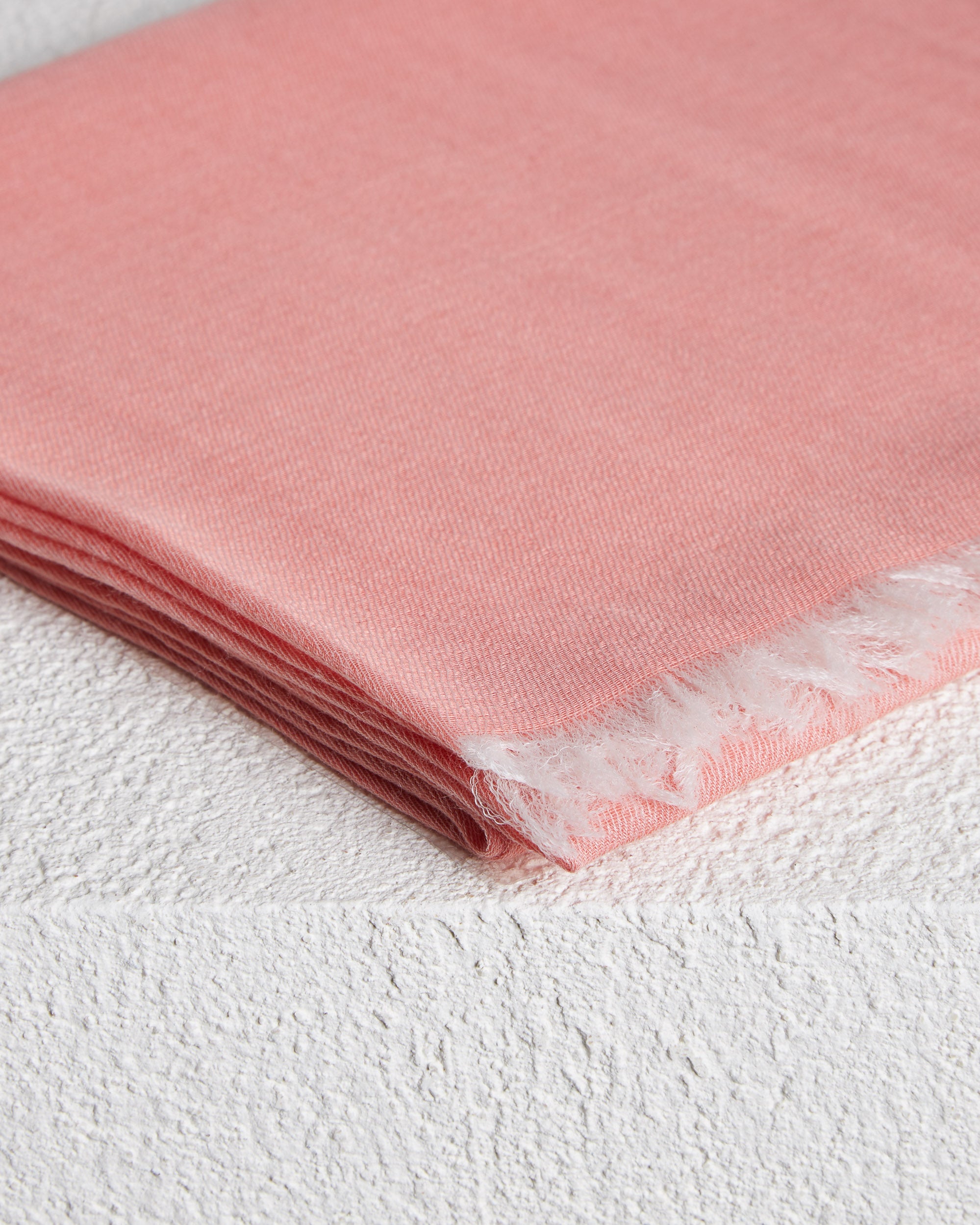 Pink orchid cashmere-silk stole 2