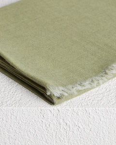 Sage green cashmere-silk stole