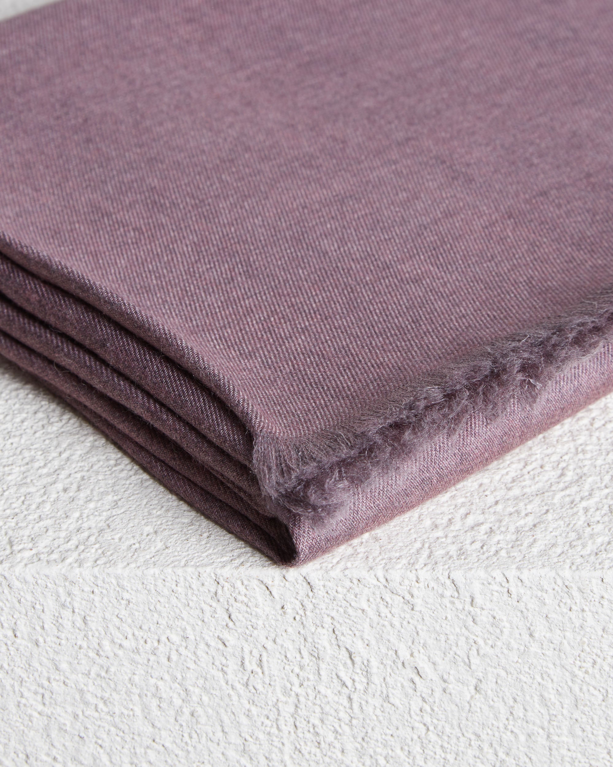 Purple cashmere-silk stole